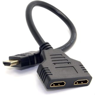【臺灣現貨】HDMI分配器 一分二 1分2 一進二出 1進2出1080P 畫面同步顯示 螢幕同步分享器