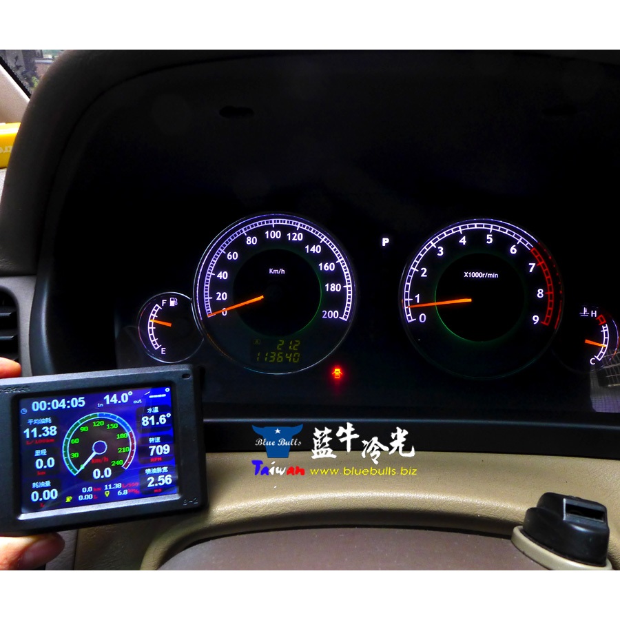 【藍牛冷光】老豐田專用 OBD1 抬頭顯示 水溫錶 ALTIS VIOS YARIS CAMRY WISH PREVIA