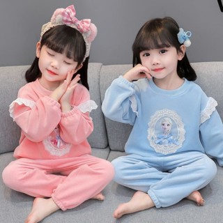 當季限量✨️預購｜🇯🇵日本迪士尼系列Disney艾莎Elsa公主👸優雅白色蕾絲🤍居家休閒長袖長褲套裝