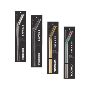 【美國CORKCICLE】不鏽鋼吸管2入+清潔刷組-共4色《WUZ屋子》配件 水杯 杯瓶 吸管組