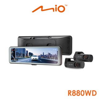 含安裝 Mio R880WD 分離式鏡頭 後視鏡型行車記錄器 雙鏡2K新2代星光級(送128G卡)行車紀錄器R45630