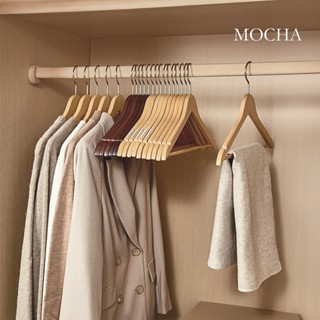 Mocha♡實木衣架 褲架♡成人衣架 衣架 木頭衣架 北歐風 曬衣架 木質 三角衣架 原木衣架 木製衣架 掛衣架 褲架子