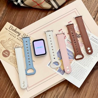 雙釘皮革錶帶 小米手環8/9 Pro錶帶 小米9pro腕帶 紅米 Redmi Watch 4/5/active/lite