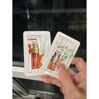 （購滿200元才出貨）Clarins 克蘭詩 黃金雙激萃0.9ml 黃金亮眼萃 0.9ml 黃金雙萃精華 清爽版1ml