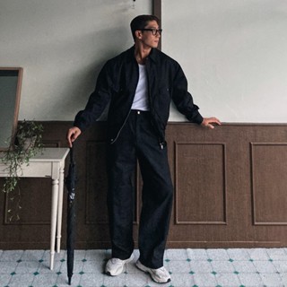正韓日常棉料翻領口袋夾克套裝 夾克外套 闊腿長褲 2色 YUPPIE 現貨優惠商品