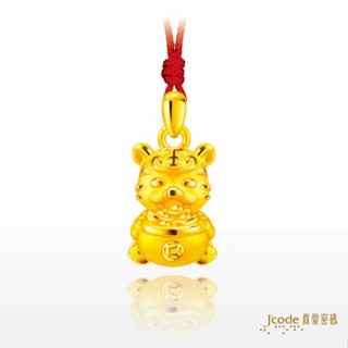 【J’code真愛密碼】✨送 保溫杯✨大甲媽 聚寶盆虎爺 黃金墜子 9999純黃金項鍊 紅繩 美鑫 24大甲媽