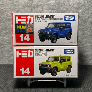 Tomica多美小汽車 14 鈴木 suzuki jimny 吉普車 初回+一般 （2019新車貼）