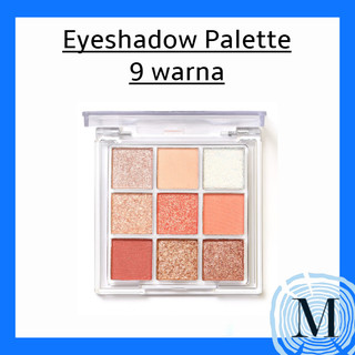 Eyeshadow Palette Glitter Make Up eye shadow 9 warna MKBT227