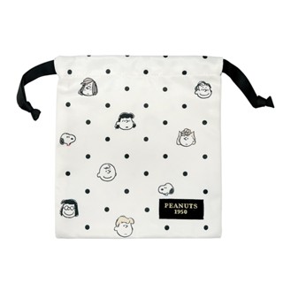 Kamio Snoopy 抽繩束口袋 收納袋 史努比 圓點系列