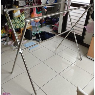 X型 可伸縮 曬衣架 不鏽鋼 升級版