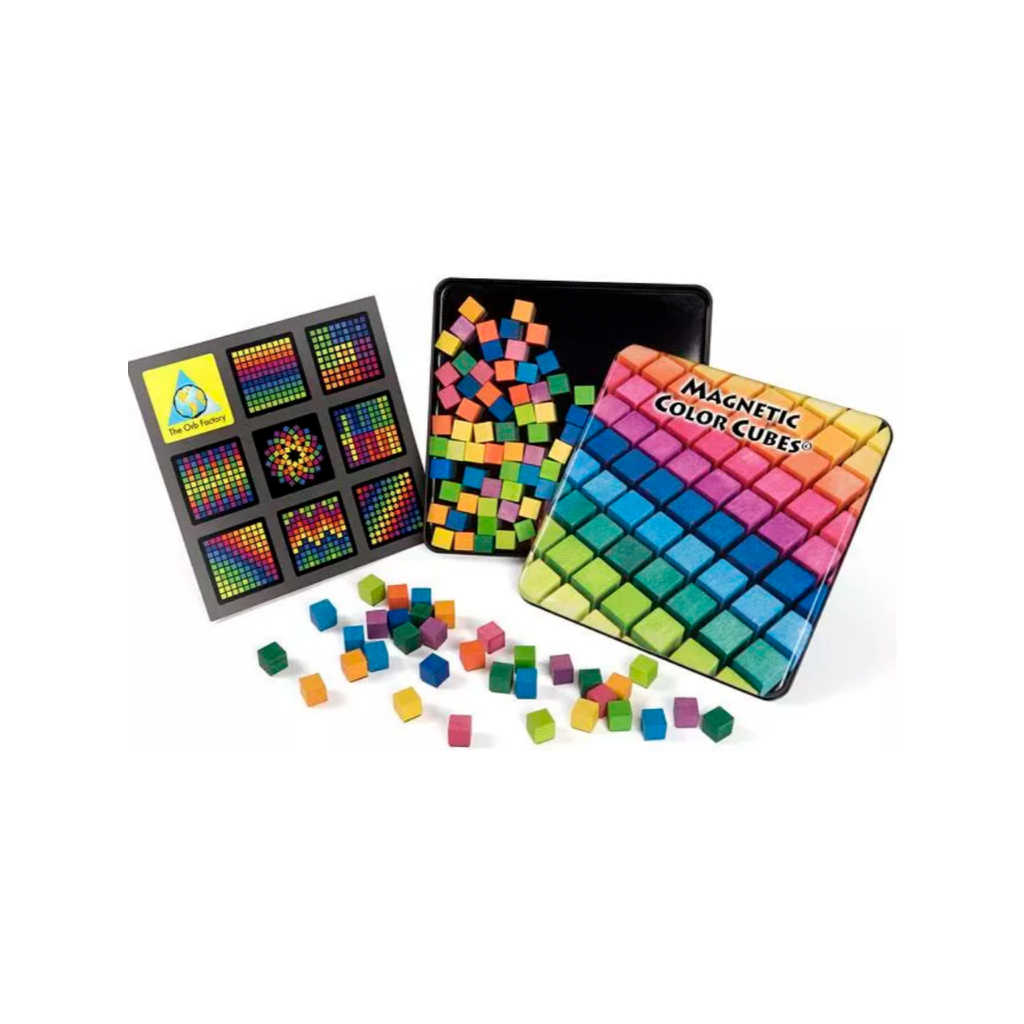 全彩木磚磁鐵馬賽克拼貼(Magnetic Color Cubes)