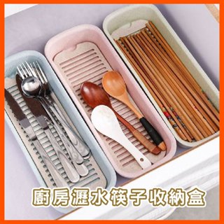 瀝水筷子籠 塑膠筷子筒 桌面收納 餐具收納盒 廚房筷子簍 收納盒 小麥收納盒