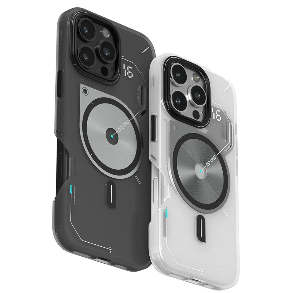【AULUMU】變色散熱手機殼 iPhone 16 Pro/16 Pro Max (MagSafe兼容) - 半透夜光