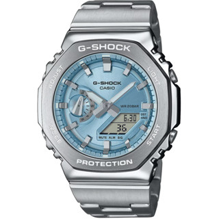 CASIO 卡西歐 G-SHOCK 金屬光系列八角雙顯電子錶手錶 GM-2110D-2A