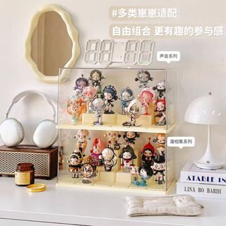【🔥精選優品🔥】手辦展示盒 壓克力透明防塵盲盒 展示架 收納模型盒 公仔泡泡瑪特展示櫃