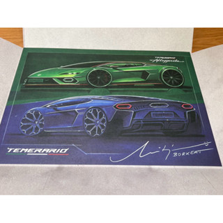 林寶堅尼 LAMBORGHINI TEMERARIO 插圖 原廠圖卡