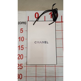 【二手衣櫃】CHANEL 香奈兒 紙袋 附緞帶 禮袋 包裝袋 中型紙袋 長型紙袋 長方形紙袋 專櫃紙袋 1140116