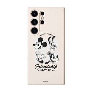 【TOYSELECT】Disney經典-復古黑白影像純色矽膠SAMSUNG手機殼