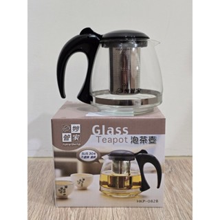 全新未使用 妙管家 HKP-082B 800ml 玻璃 泡茶壺 不鏽鋼 濾網 沖泡壺 沖茶器 沖泡杯 茶具