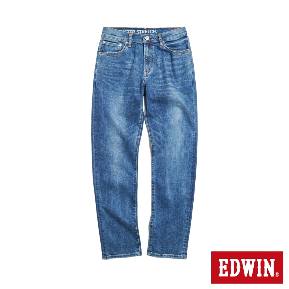 EDWIN 男款 怪彈力系列 怪彈力丹寧中直筒褲(拔洗藍)
