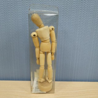 <二手僅拆封未使用> 木頭人型 5" 關節可動模型