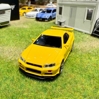 免運 當日寄出 MINI GT Skyline GT R R34 黃色 V Spec 762 模型車 小汽車