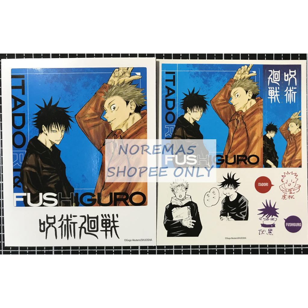 (多款出清) 咒術迴戰 拍立得風卡片 貼紙 釘崎野薔薇 兩面宿儺 真人 東堂葵