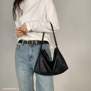 韓國手工包 bucks & leather 真皮 25SS 新款 簡約隨行手提包 單肩包 拉鍊開合