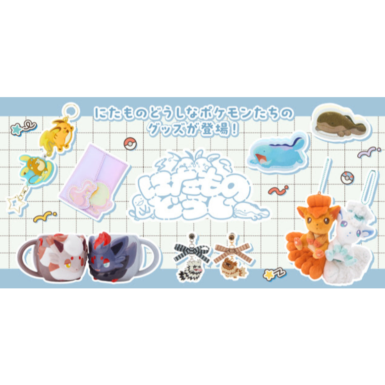 多款有貨 日本 寶可夢 Pokémon 相似的同伴系列 沼王 土王 雷丘 索羅亞 六尾 蛇紋熊 襪子 項鍊 資料夾