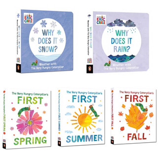 正版硬頁 Eric Carle First Spring/ Summer/Fall /Why does it rain?