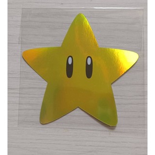 SUPER MARIO 無敵星貼紙 雷射貼紙 Nintendo 任天堂 2025電玩展限定