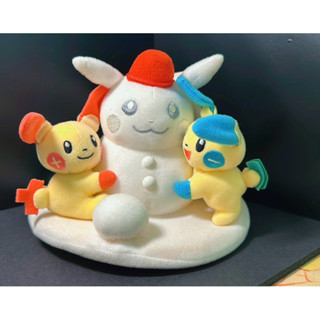 寶可夢正版毛絨娃娃 雪人正電負電拍拍 TOMY 絕版出清