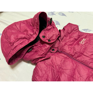 《免運》Pompomplus 女大童 輕羽絨背心 好收納 桃紅色/粉紅色 150~160cm (近全新)