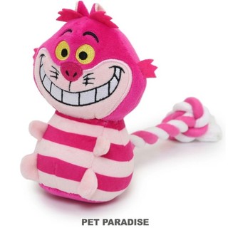 貝果貝果 日本 Pet paradise 代理 DISNEY 愛麗絲夢遊仙境 壞貓 結繩啾啾玩具[T4797]