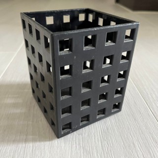 *舊愛二手* 方形 塑膠 置物架 筆筒 手機架 文具筒 8x8x高10cm