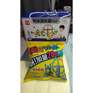 千乘 積木遊樂園 益智積木 創意拼插 積木玩具