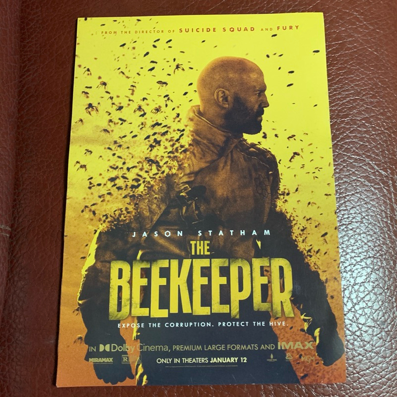 Jason Statham “The Beekeeper “ 傑森史塔森 《蜂刑者》 電影海報 海報 收藏 裝飾 擺設