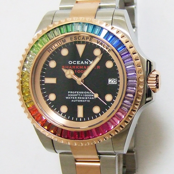 WATCHBAR/品牌:OCEANX/款式:REF:SMS1046/材質:鋼 & PVD 玫瑰金色/錶況:全新品