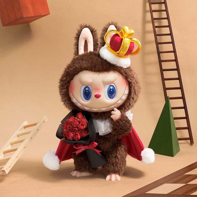 [歐鉉]POP MART 泡泡瑪特 THE MONSTERS 象棋大冒險系列 LABUBU 國王大娃 搪膠毛絨公仔