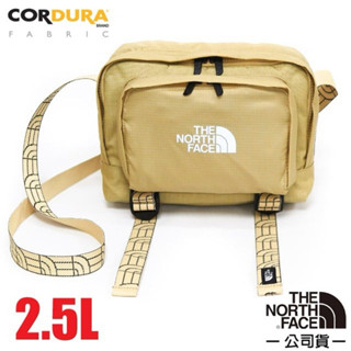 【僅用一次99新】 The North Face 北臉CITY SHOULDER BAG 卡其色相機包側揹包2.5L