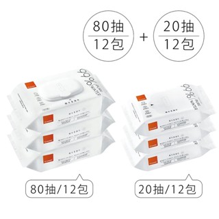 Combi 康貝 純水柔濕巾80抽12包+20抽12包【佳兒園婦幼館】