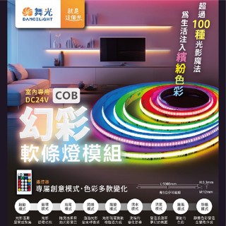 舞光 LED 幻彩COB軟條燈 附調光器 遙控器 DC24V 變化模式超過100種 光影魔法 軟條燈 變壓器另購