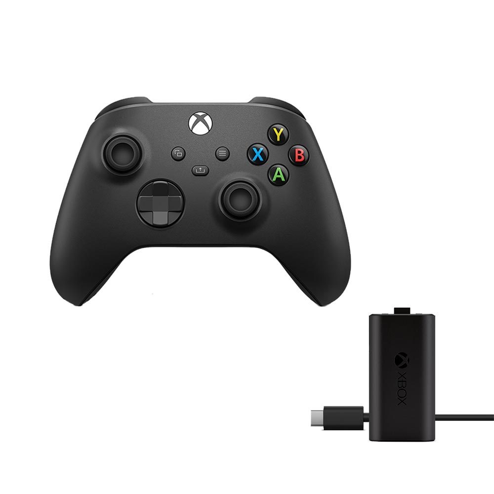 加價購 - XBOX無線控制器 黑 QAT-00006  & XBOX同步充電套件 SXW-00003