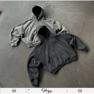 【CPT SPLY】 “ALL DAY” WORN-OUT 水洗做舊破壞 重磅 美式街頭 短寬 帽T(BOXY)