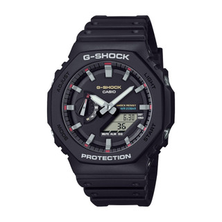 CASIO 卡西歐 G-SHOCK 時尚八角雙顯手錶(GA-2100RL-1A)