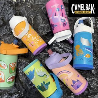 買一送四 美國 CamelBak 350ml eddy+ Flip Straw 兒童吸管不銹鋼保溫瓶 贈水壺背帶 兒童