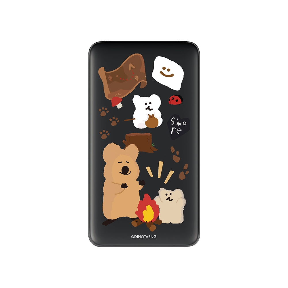 【TOYSELECT】DINOTAENG經典-溫暖營火雙線快充10000mAh行動電源