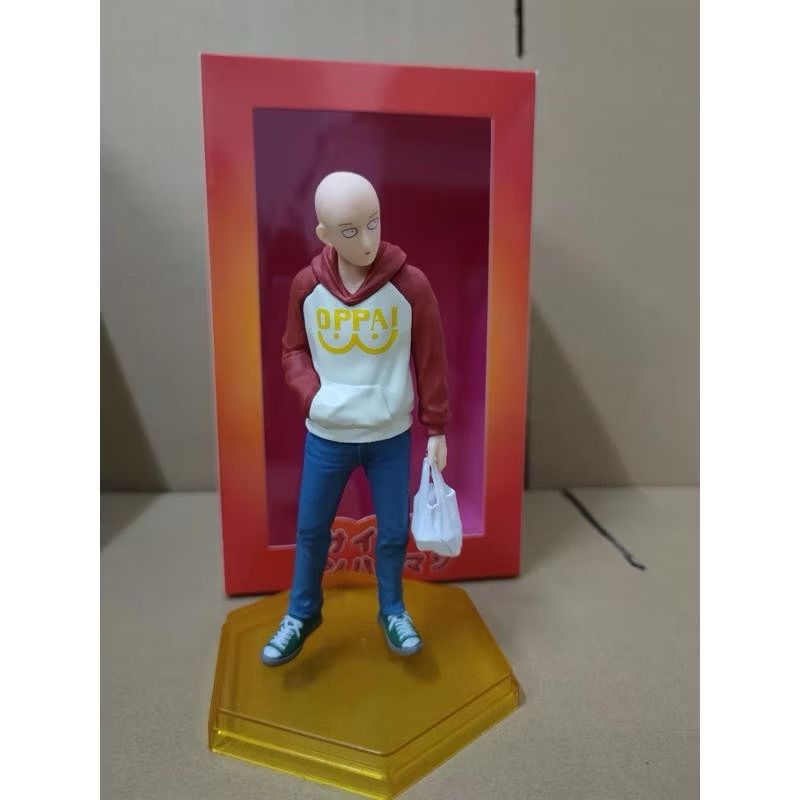 琦玉老師  買菜琦玉 買菜一拳超人 買菜琦玉老師 便服一拳超琦玉 便服衛衣呆萌琦玉 盒裝工載手辦擺件模型