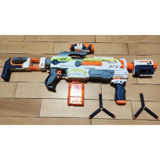 原廠正版 Nerf 孩之寶 稀有橘色板機 MODULUS 自由模組系列 ECS-10 電動槍 軟彈 發射器 安全玩具槍