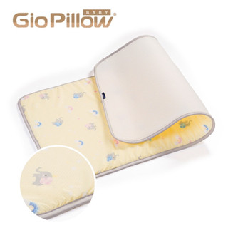 GIO Pillow 超透氣排汗嬰兒床墊 M號 60x120cm(中床) 可呼吸可水洗防蟎 派對小象 黃